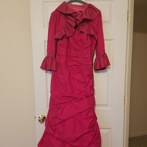 Sz 8 pink formal dress